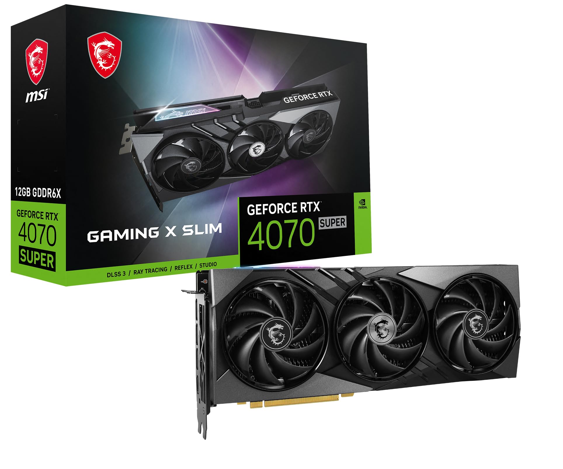 GPU RTX 4070 SUPER 12GB MSI GAMING X SLIM BLACK